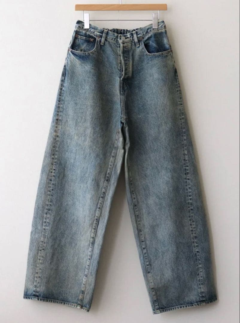 パンツ ssstein TWIST SEAM BAGGY VINTAGE DENIM