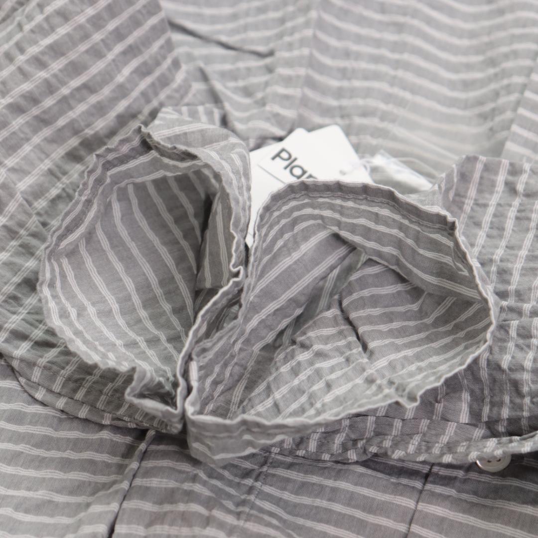 タグ付き未使用✨Plantation✨シャーリングボーダー　シャツ　ブラウス