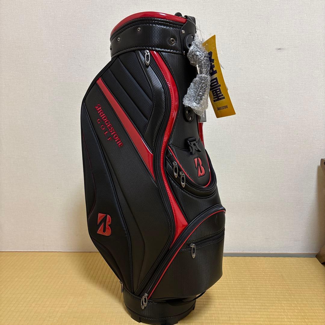 BRIDGESTONE GOLF キャディバッグ ブラック/レッドCBG222