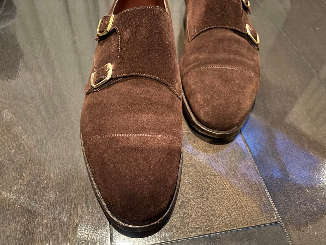 m*i様 エドワードグリーンWESTMINSTERダブルモンクストラップ スエー