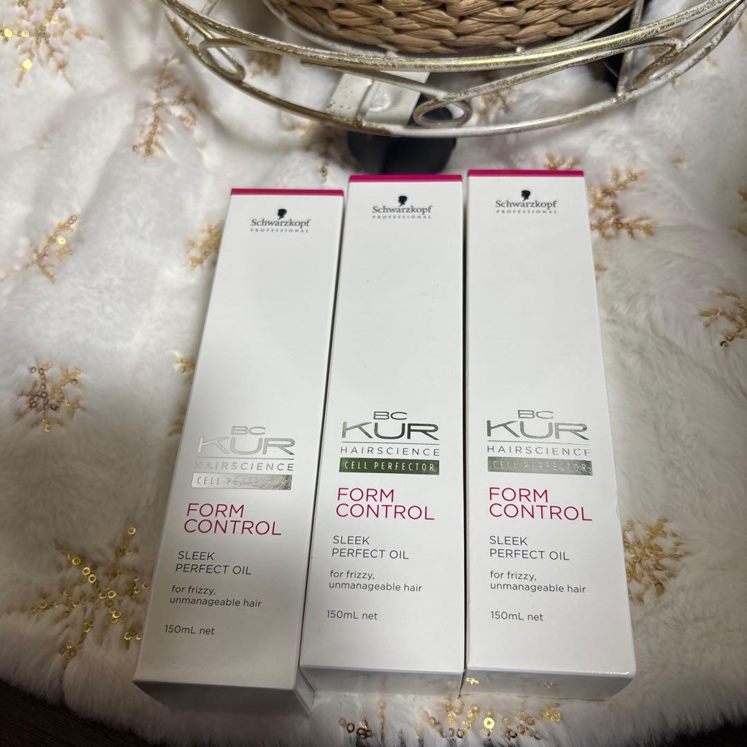 リンス・コンディショナー BCKUR FORM CONTROL SLEEK PERFECT OIL 3x