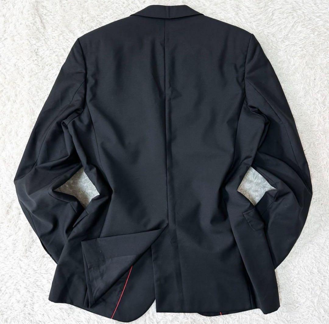 現行 美品 HUGOBOSS ヒューゴボス スーツ セットアップ 赤タグ 黒