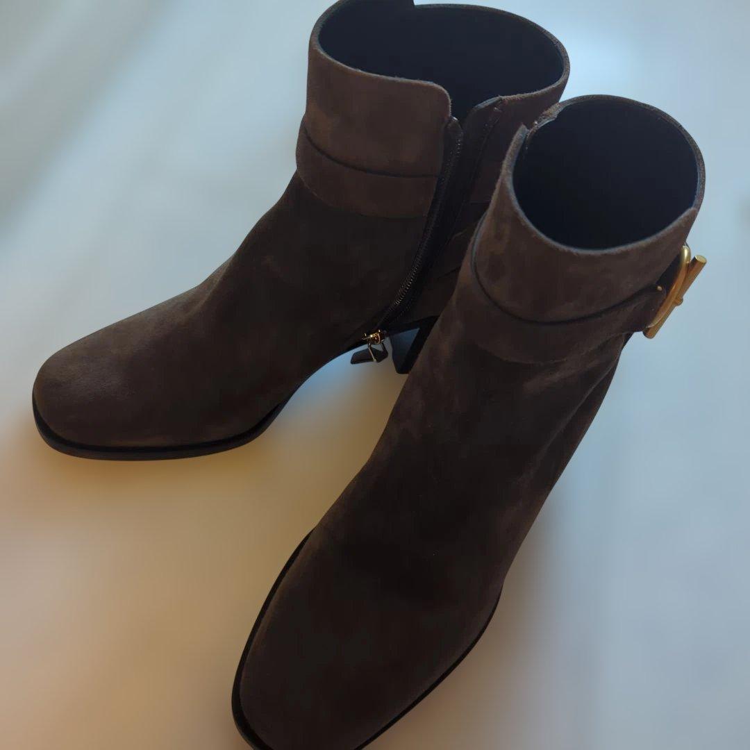 最終価格！極美品【HERMES】エルメス ショートブーツ ジル60ダークブラウン