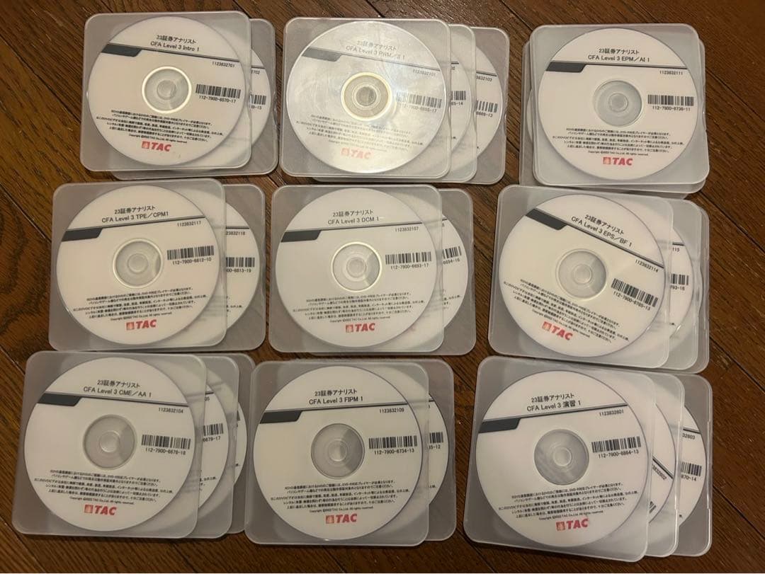 2023年合格目標　CFA level3 DVD23枚