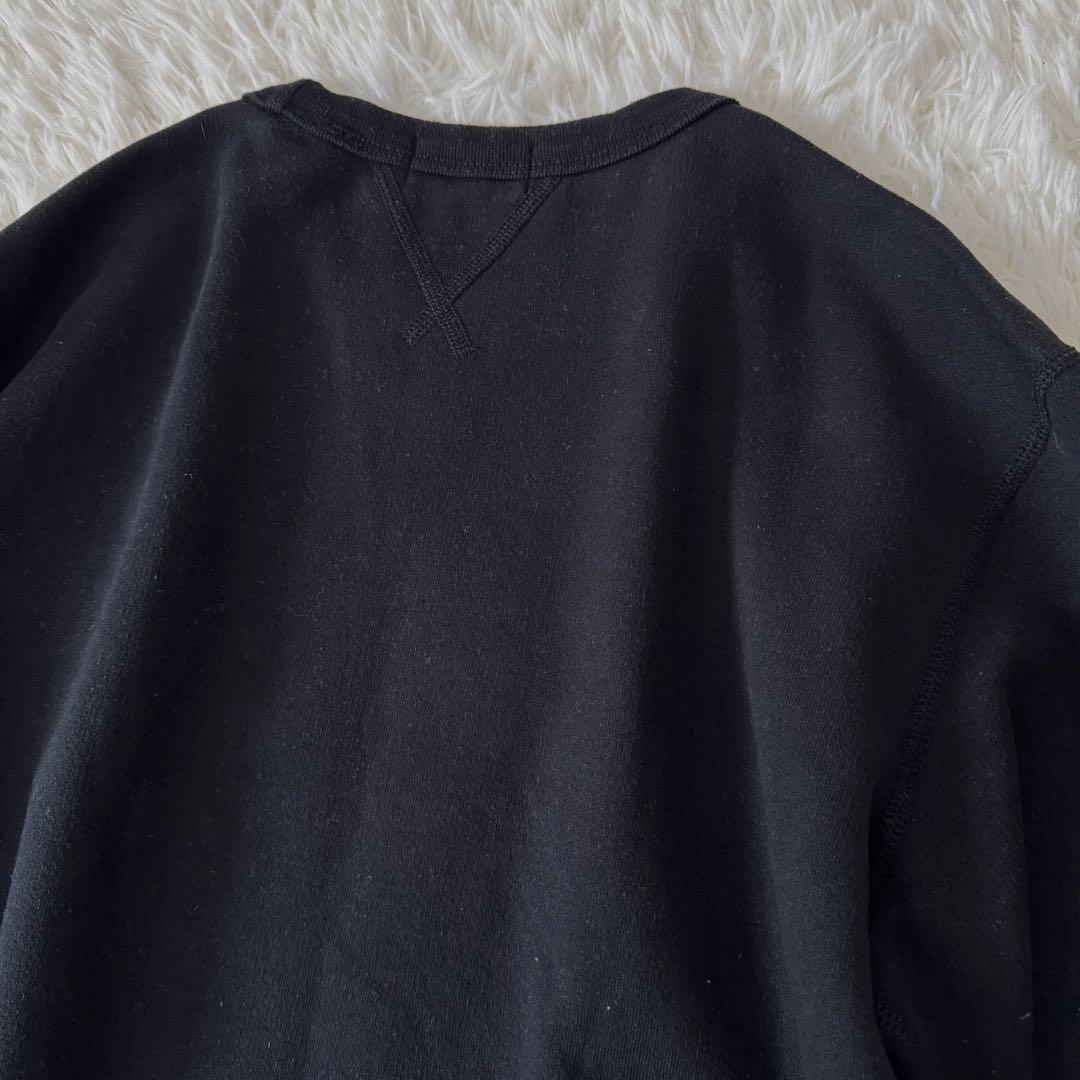 ポロラルフローレン ポロベア スウェット 裏起毛 星条旗 黒 美品