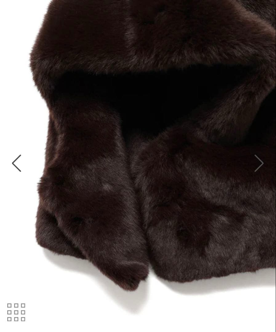 AMOMENTO アモーメント エコファー バラクラバ ブラウン アダムエロペ