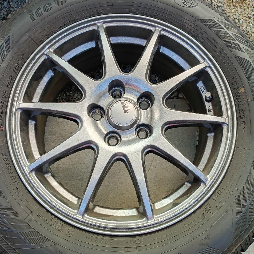 50プリウス スタッドレスタイヤ ホイールセット ice GUARD バリ溝