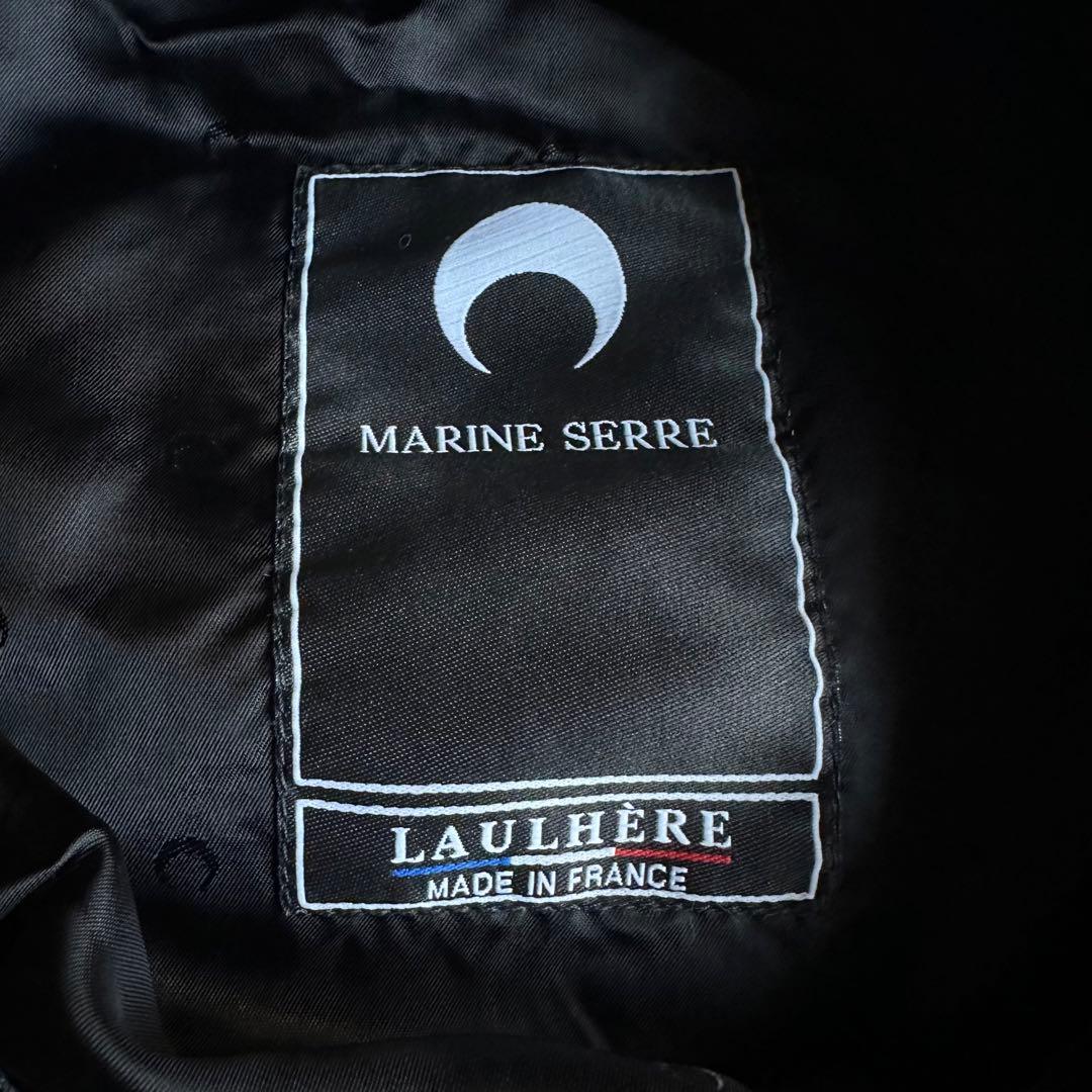 【美品】 Marine Serre マリーンセル ベレー帽 ブラック