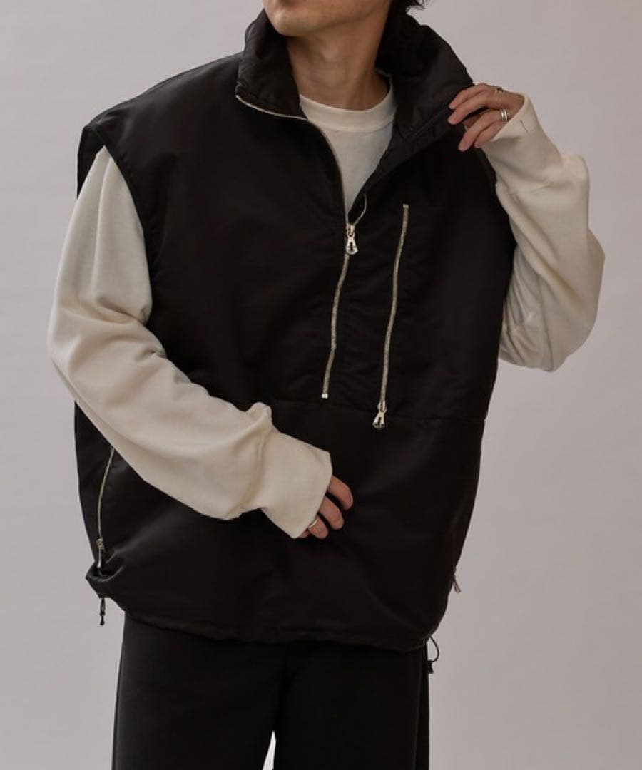 【未使用タグ付き】ITTI lui’s コラボ別注　パファーベスト　黒