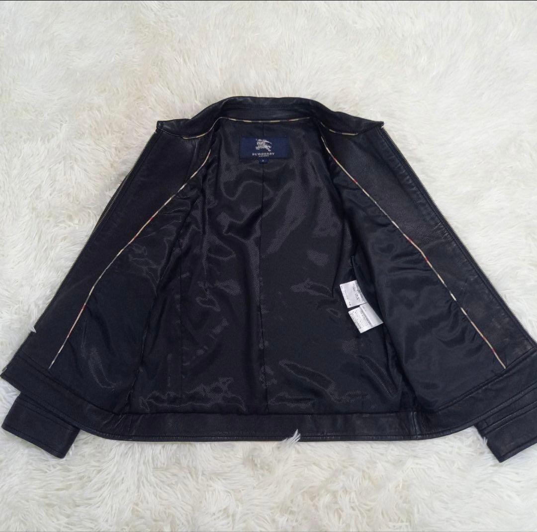 【極美品】BURBERRY LONDON ラムレザー レザージャケット Sサイズ