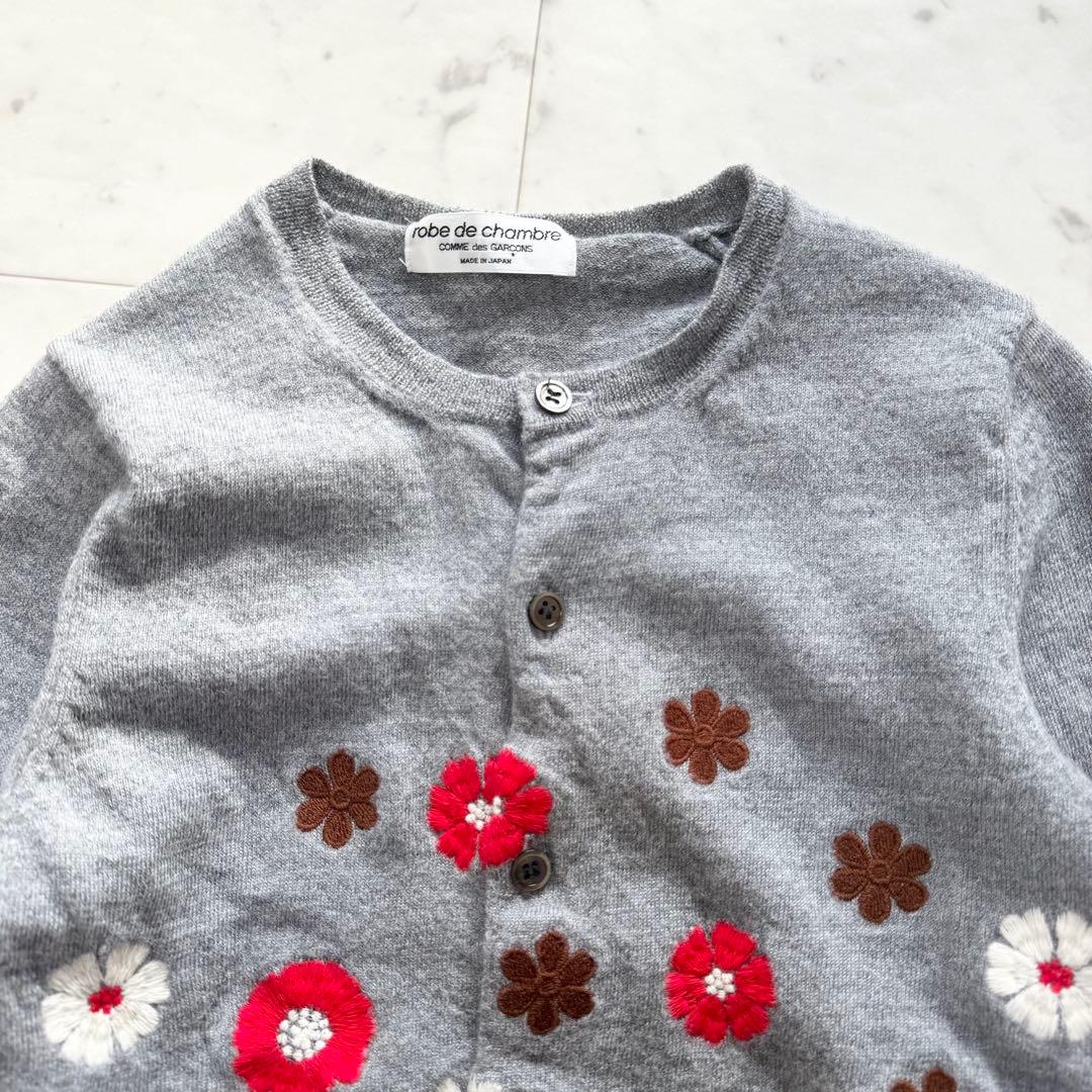 【美品】COMME des GARCONS コムデギャルソン カーディガン 刺繍
