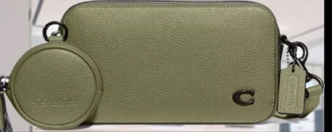 COACH チャーター スリム クロスボディ ショルダーバッグ モスグリーン新品