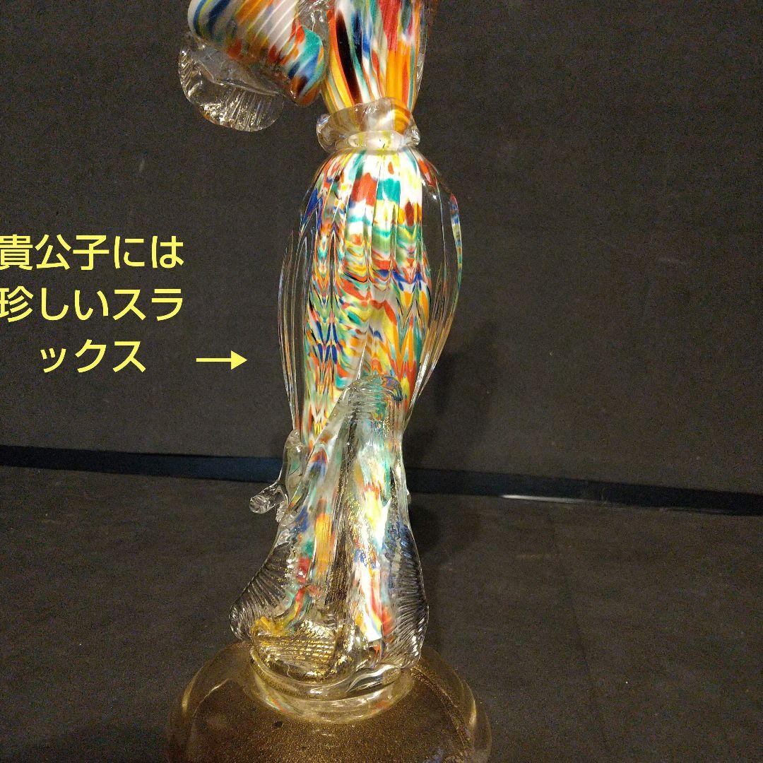 ベネチアガラス工芸品 フィギュリン 貴重フラメンコ ペア 粉ガラスで流れるライン