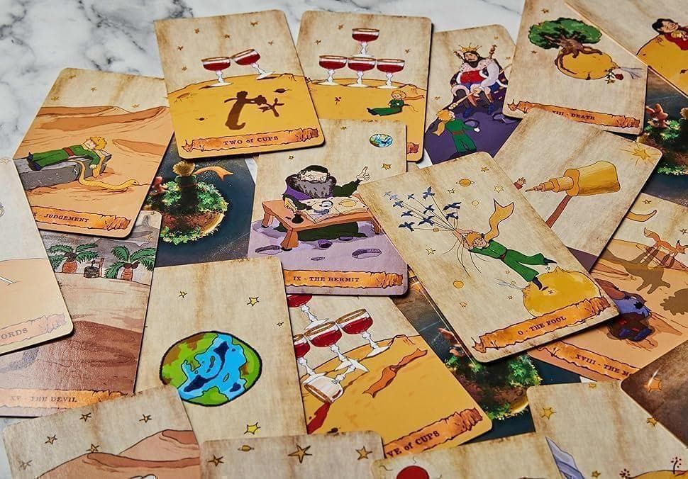 新品・正規品✨韓国メーカーの入手困難デッキ✨金縁✨星の王子さまタロットカード