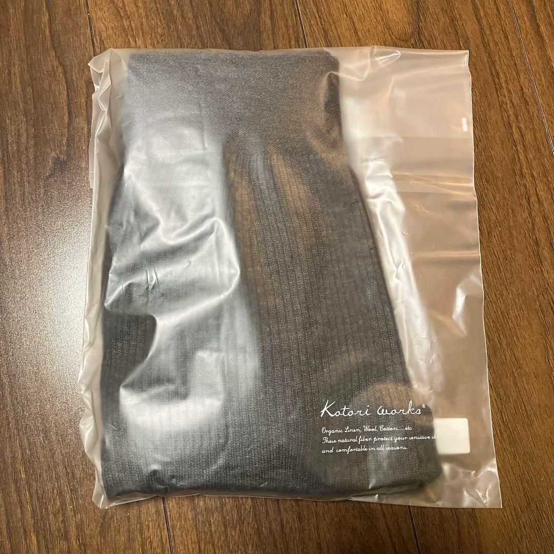 【kotohana】コトリワークス リブレギンス チャコールグレー L