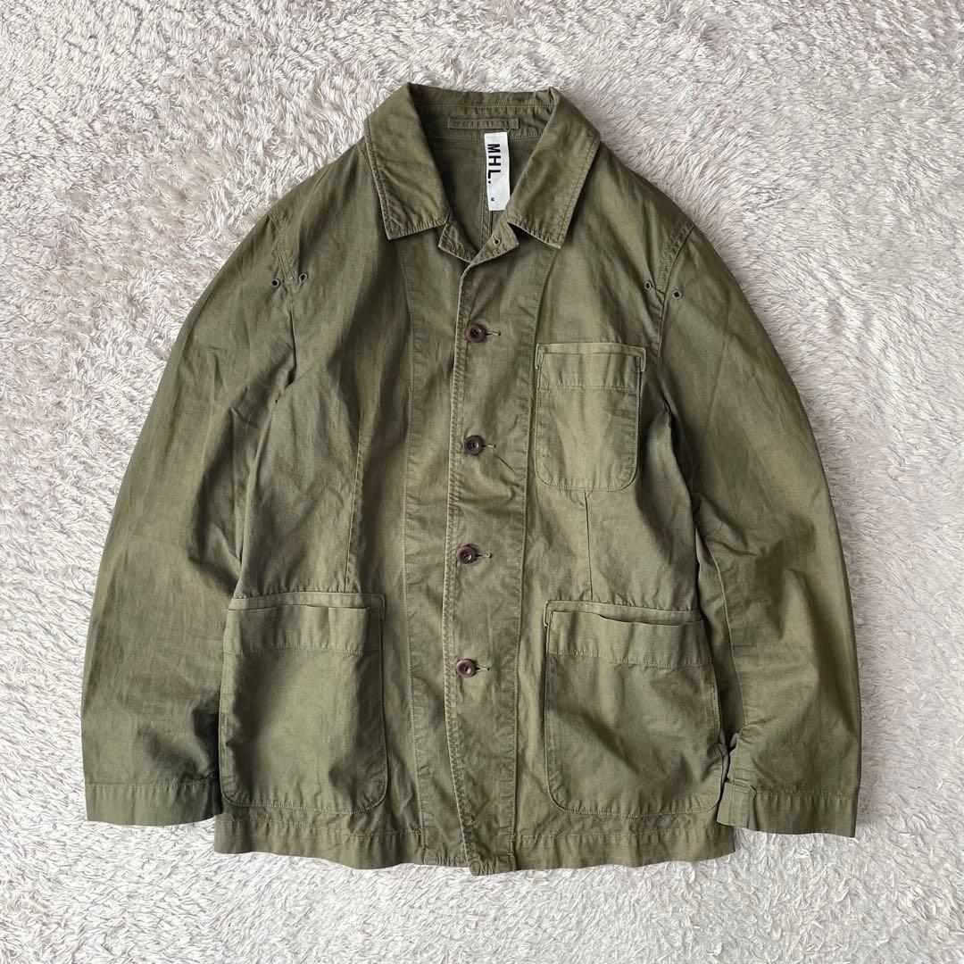 エムエイチエル MHL fatigue jacket M カーキ