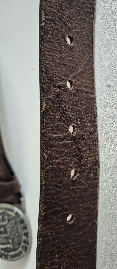 (鬼太郎　プロフ見てください！)Lee ヴィンテージ レザーベルト