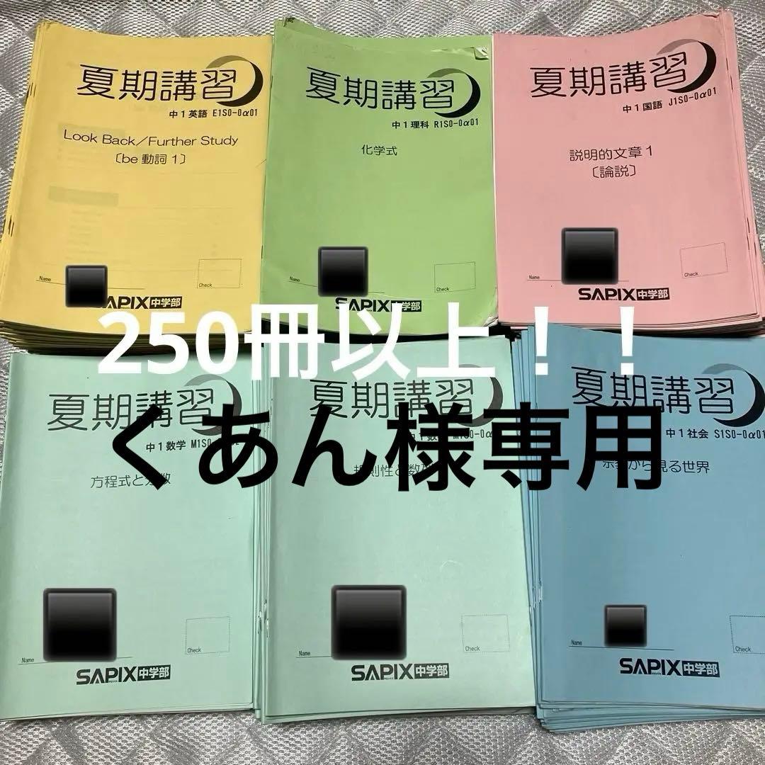 SAPIX 中1 5教科セット