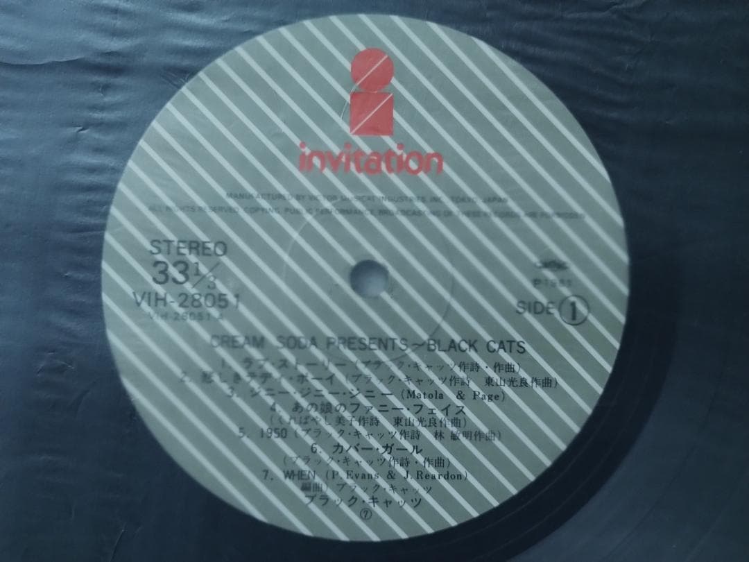 ●ブラックキャッツ★東京ストリートロッカー下敷き付★ロカビリー★4485TPR