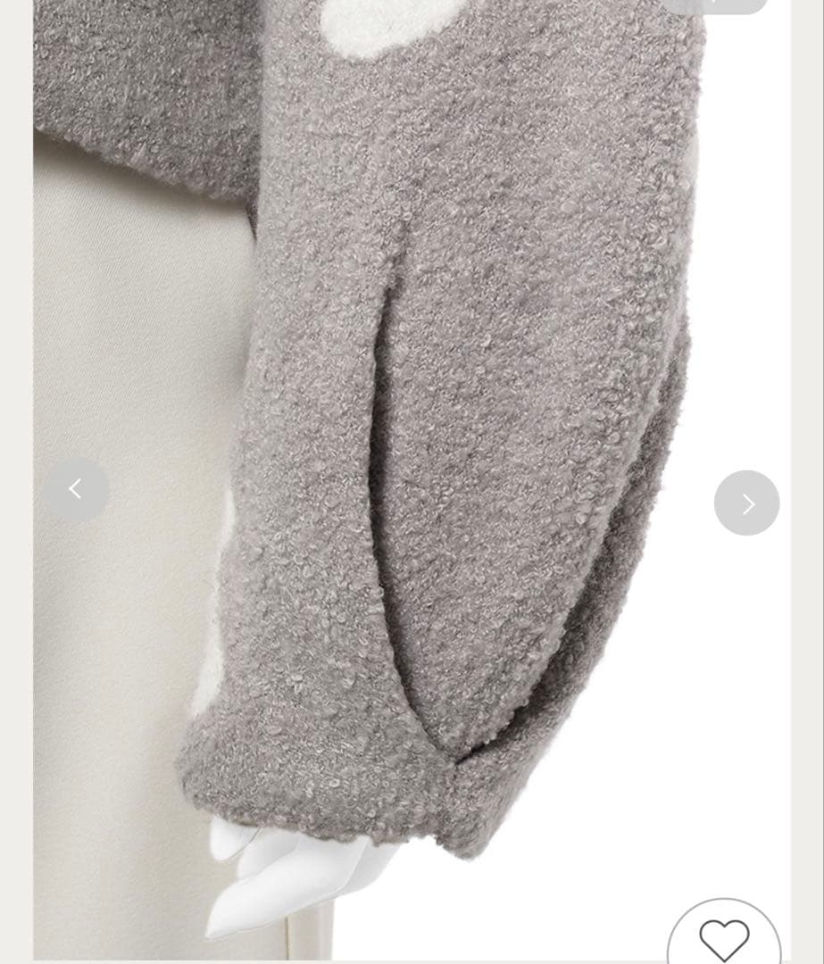 emmi エミ　ブルゾンライクカーディガン