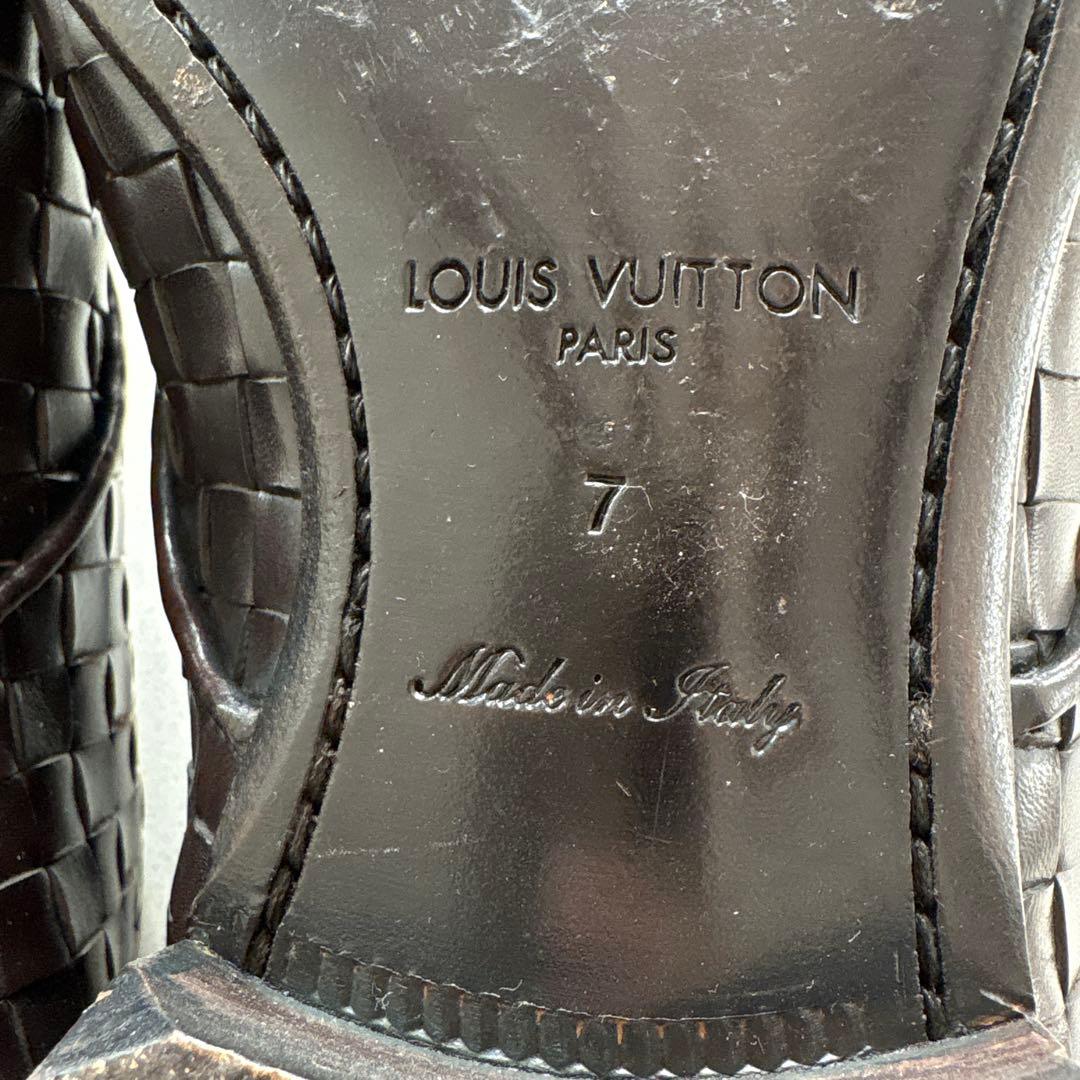 Louis Vuitton ルイヴィトン　編み込みドレスシューズ　サイズ7