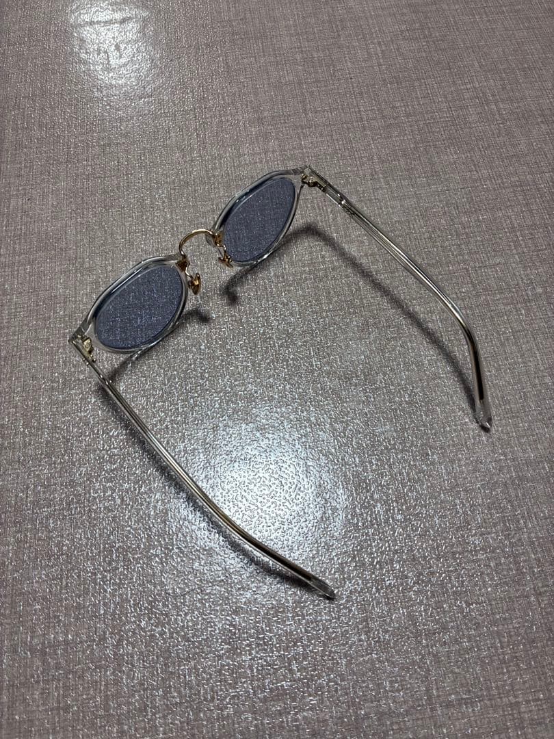 ADSR サングラス SATCHMO 03 サッチモ レンズ青クリア ゴールド