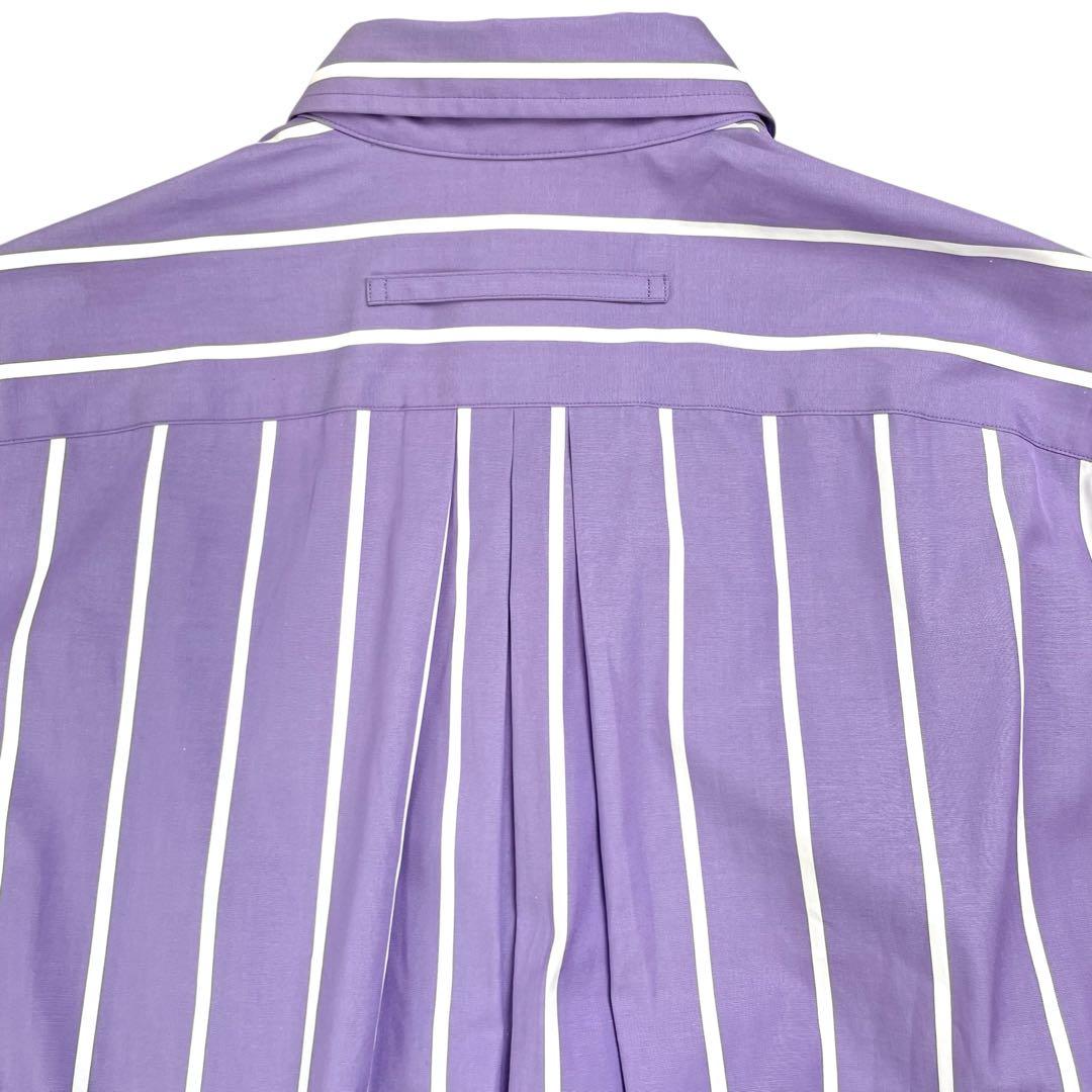 未使用タグ付 TICCA ストライプシャツワンピース SOMELOS パープル