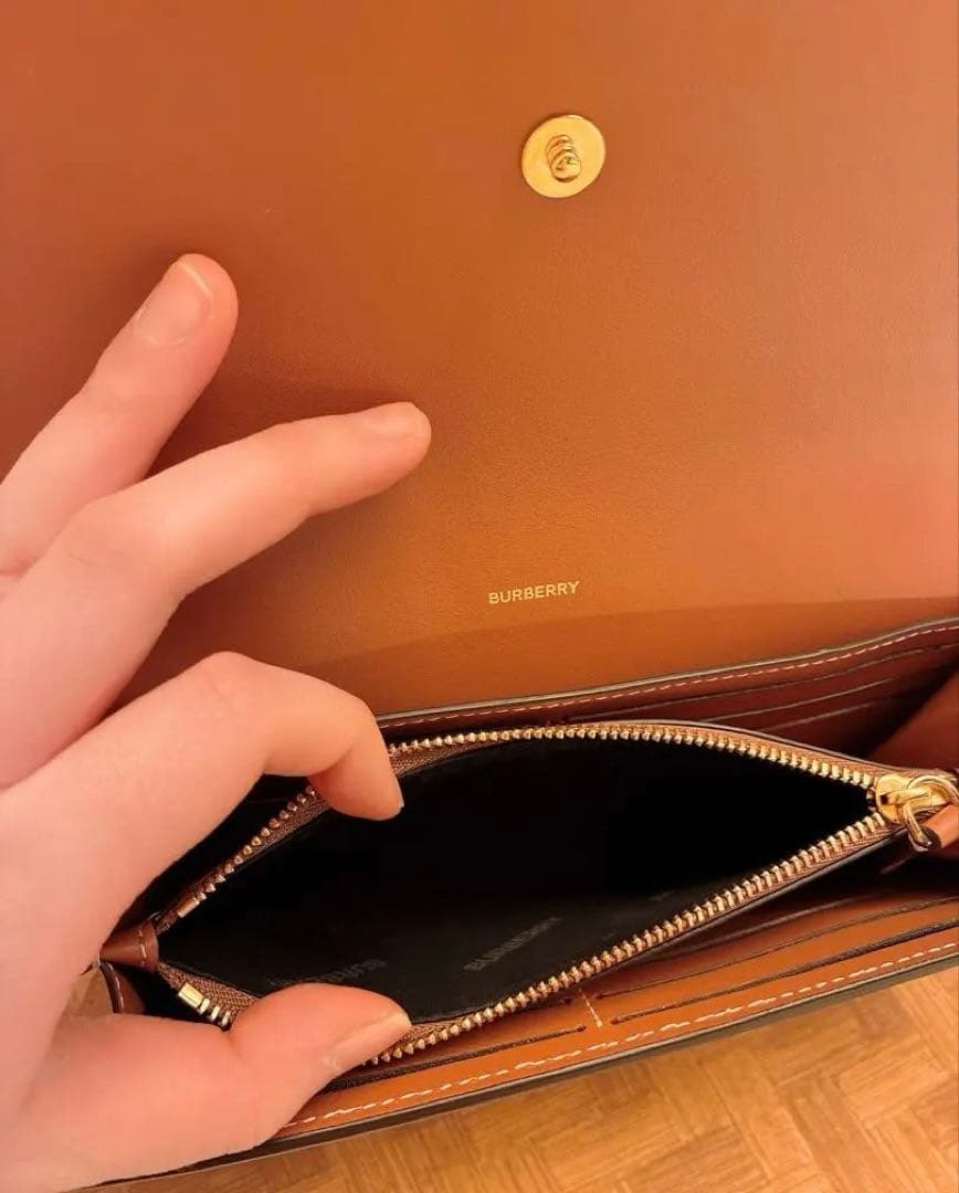 【未使用】バーバリー チェックコンチネンタルウォレット アーカイブベージュ