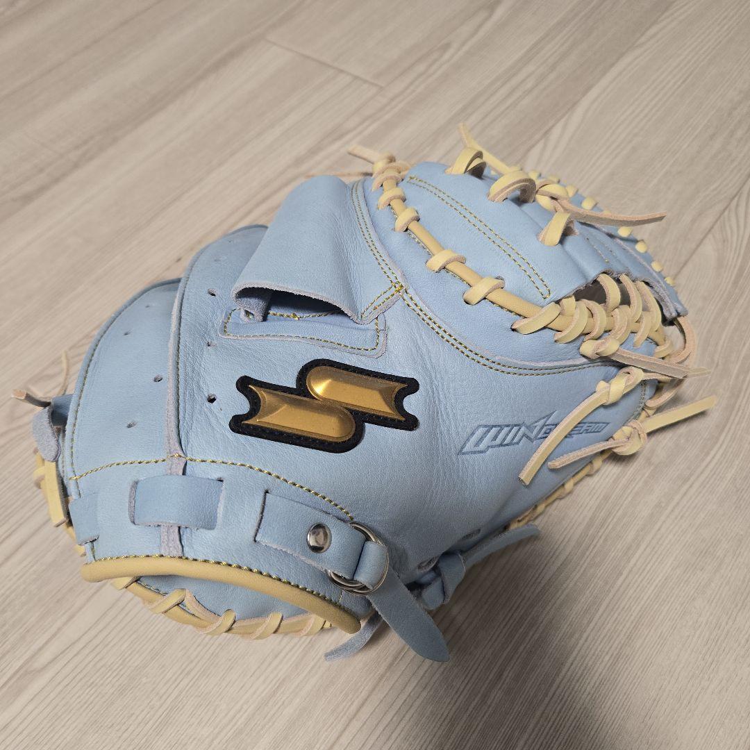 SSK キャッチャーミット 軟式グローブ 水色