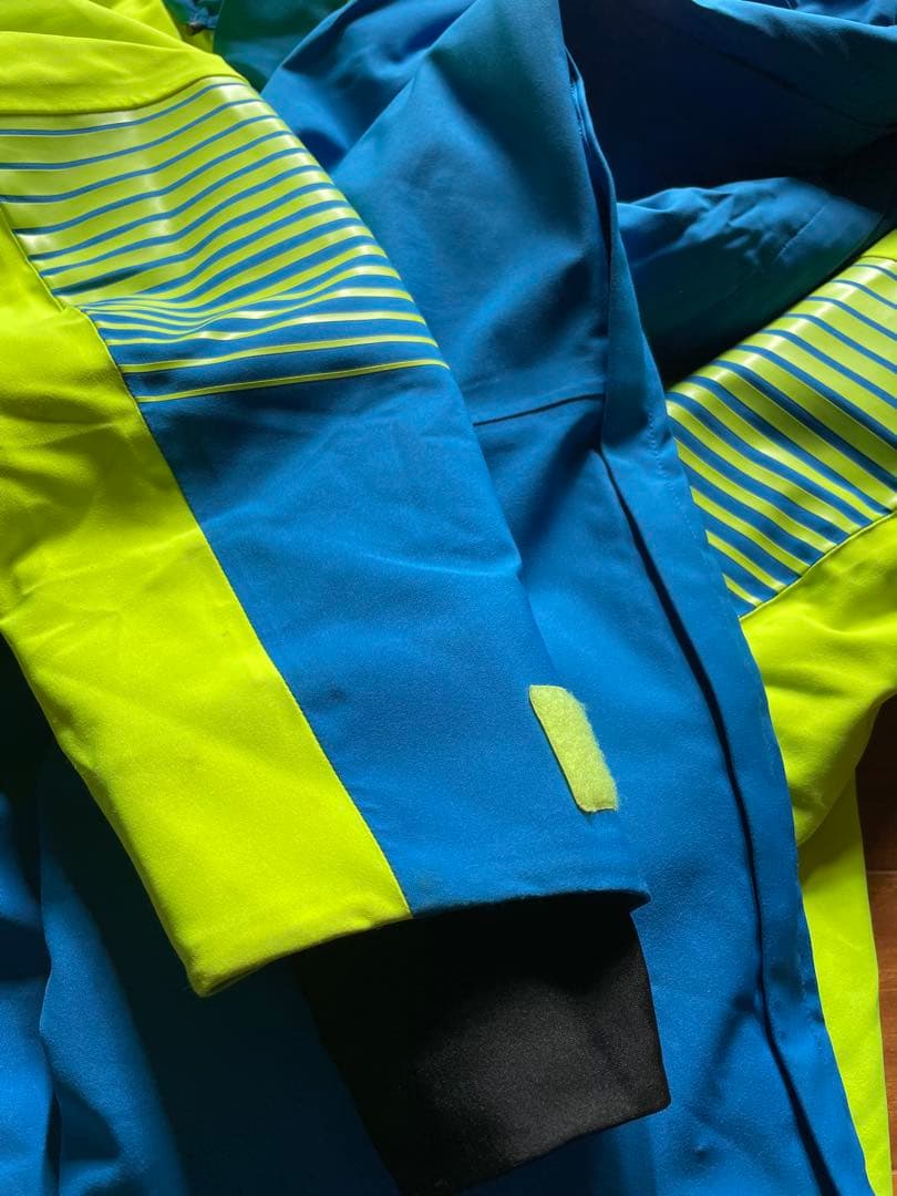 Salomon ON-YONE スキーウェア 蛍光イエロー/青