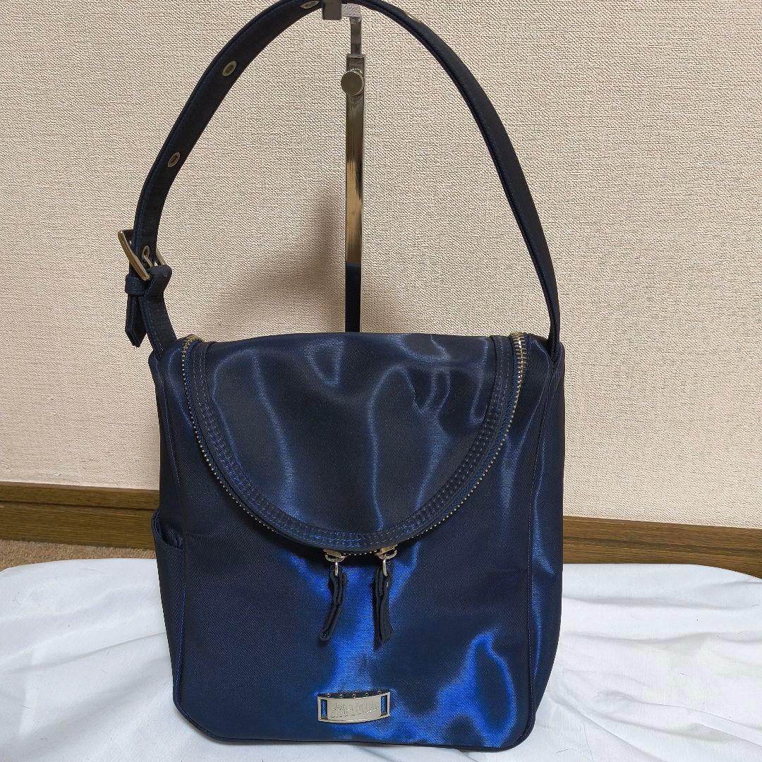 Jean Paul Gaultier ネイビー ハンドバッグ 玉虫色