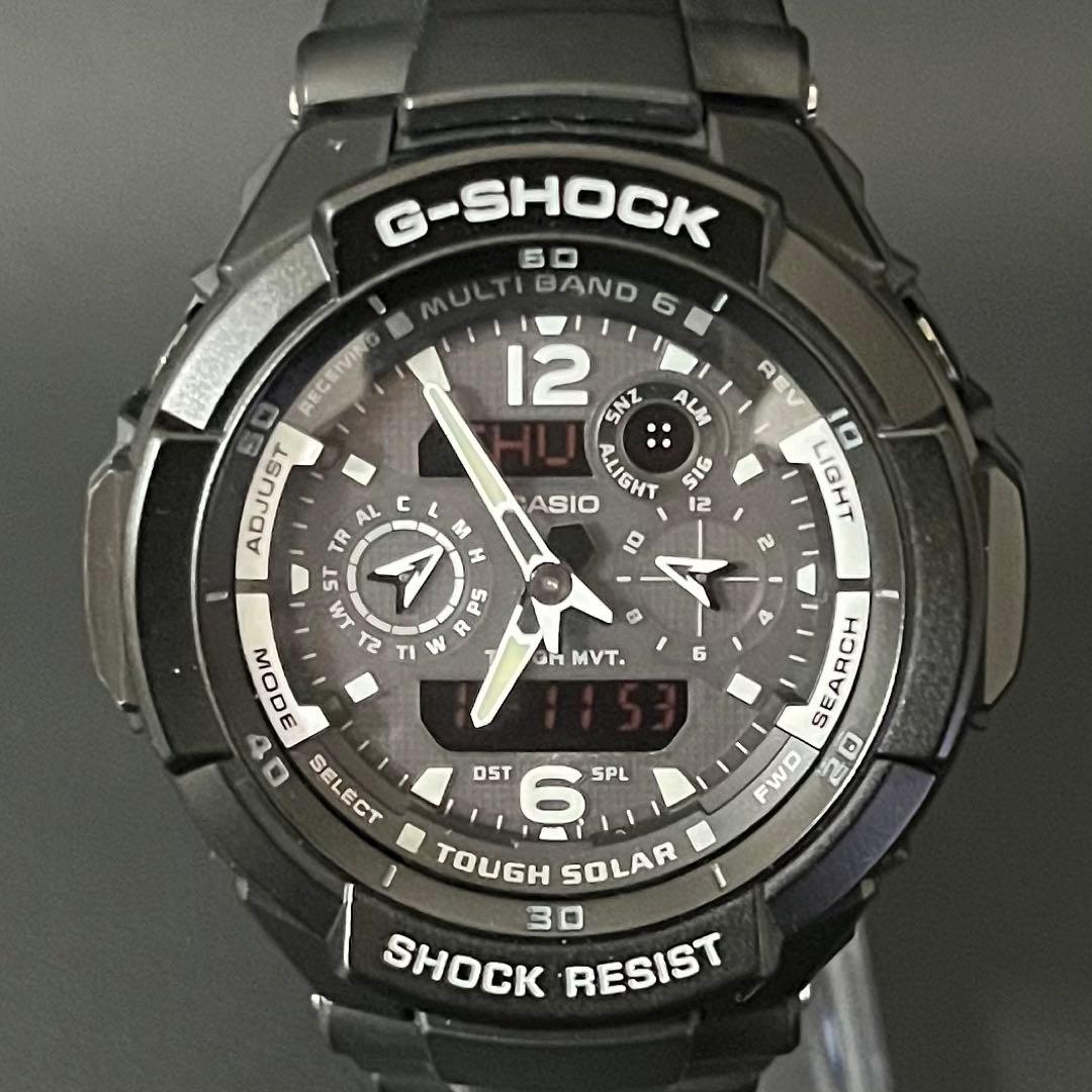 【新品二次電池交換済み/美品】G-SHOCK SKY COCKPIT ブラック