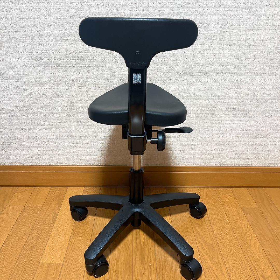 美品 アーユルチェア オクトパス ブラック ayur chair 姿勢矯正