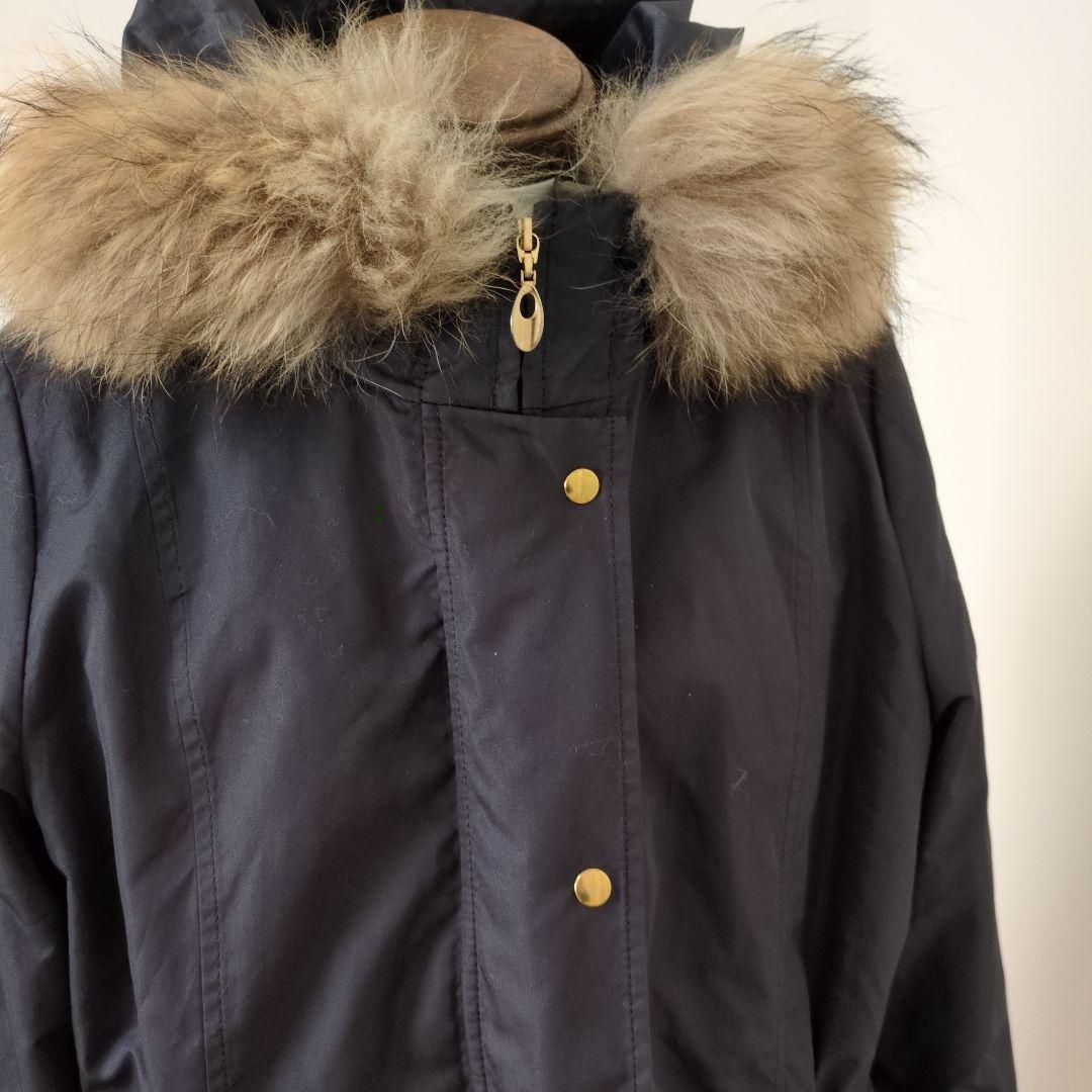 紺色、コ―ト、インナー取り外しできます。