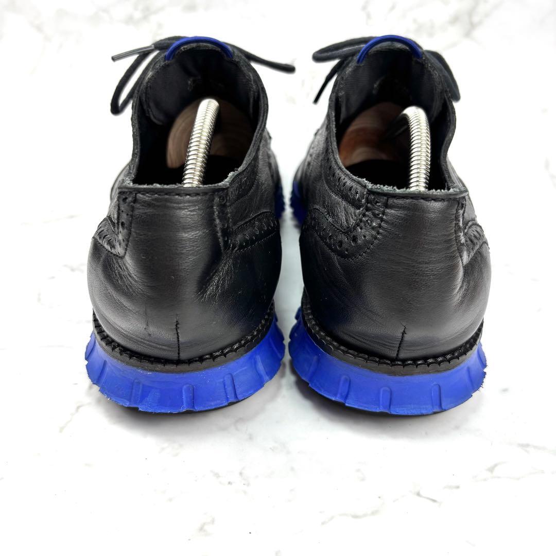 【美品】COLE HAAN ゼログランド レザー ウイングチップ 27.5 黒