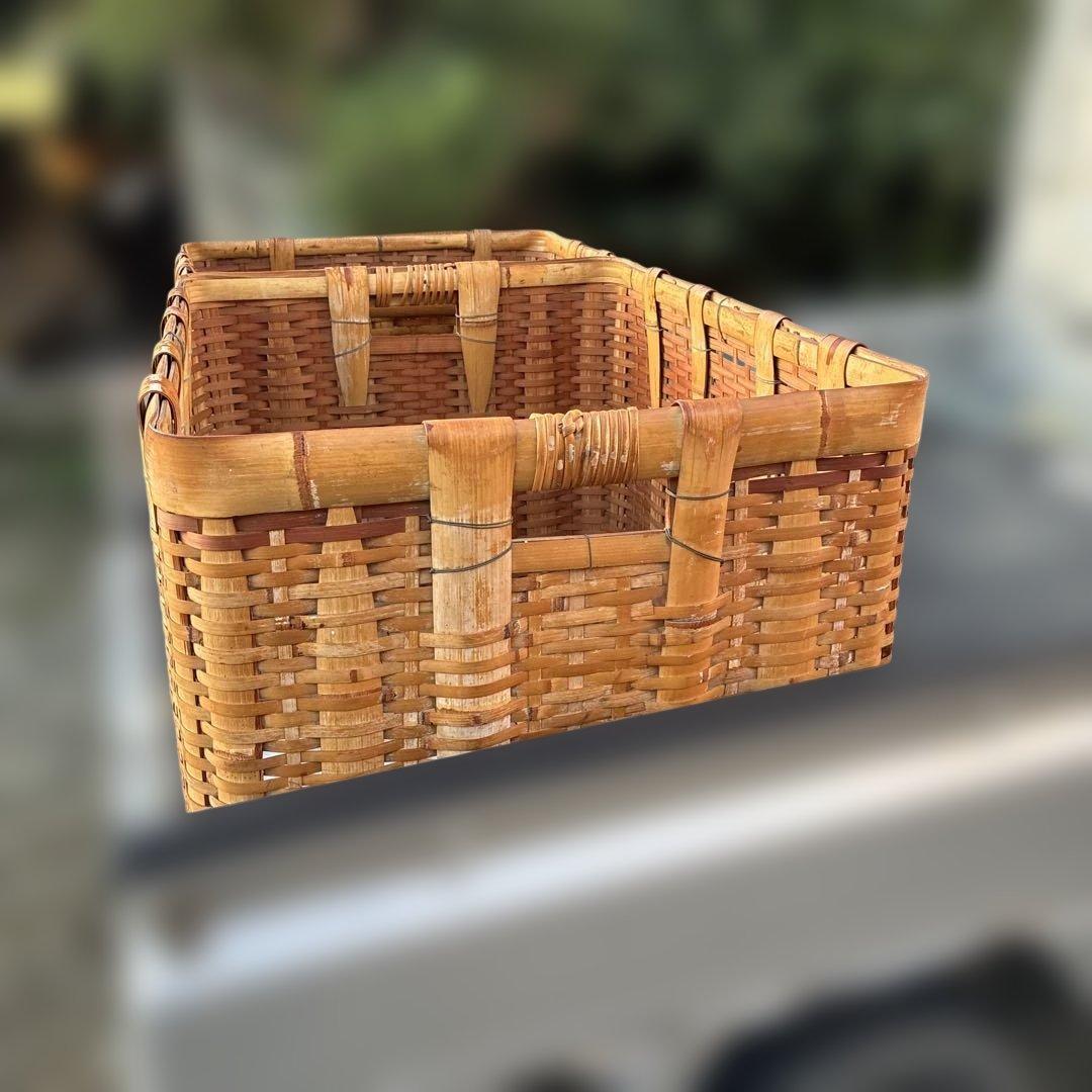 ビックサイズ竹籠2つ送料元払いに変えました