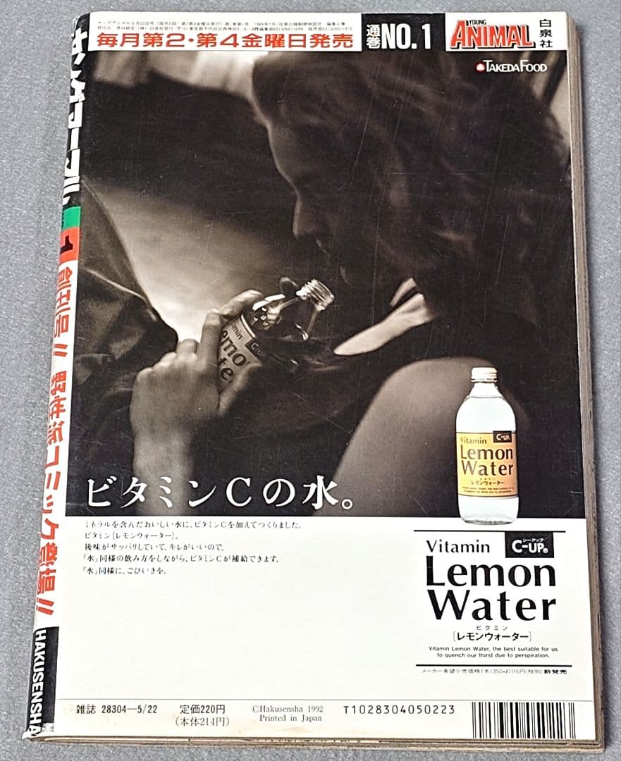 ヤングアニマル1992年創刊号『ジャパン』表紙&巻頭カラー/三浦建太郎/武論尊