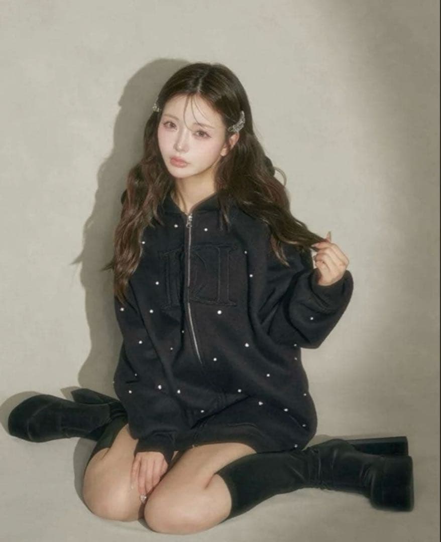 Darich DDロゴビジュージップパーカー ブラック　新品