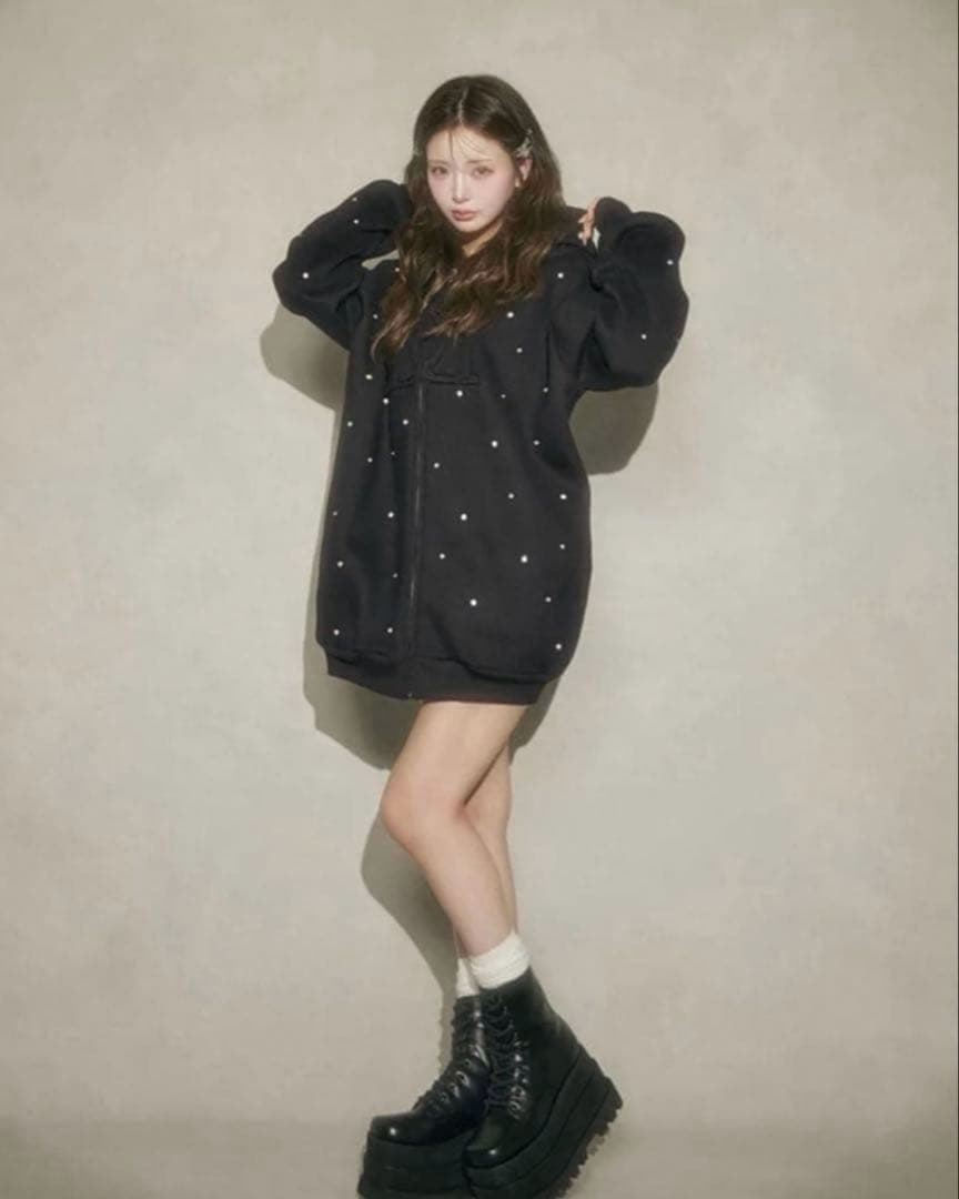 Darich DDロゴビジュージップパーカー ブラック　新品