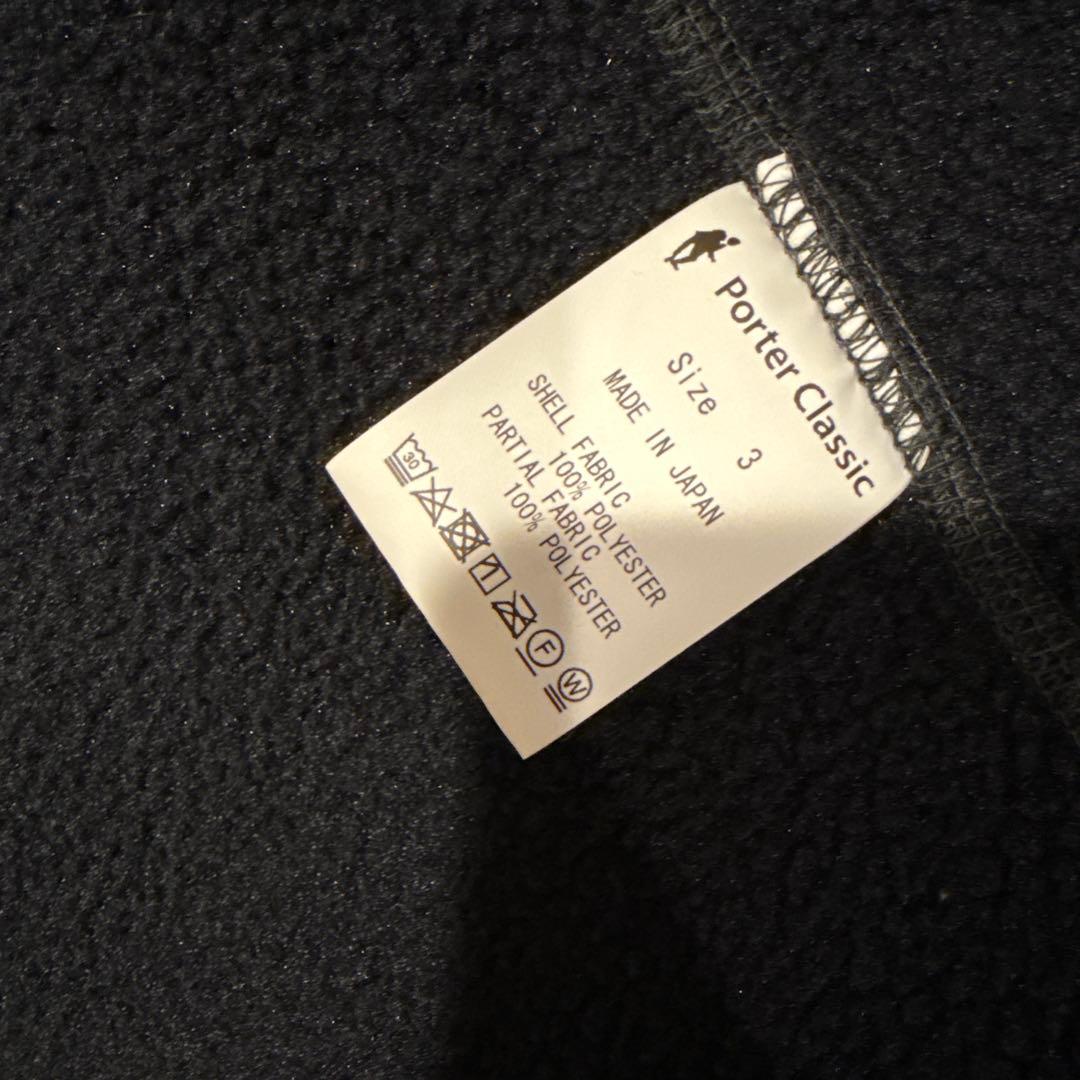 トップス PORTER CLASSIC FLEECE ZIP VEST size:3