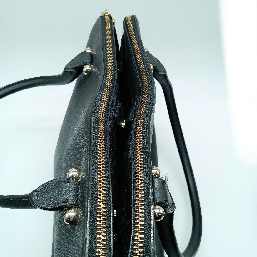 ケイトスペード　ビジネスバッグ　トップバッグ　ハンドバッグ　A4収納可　黒レザー