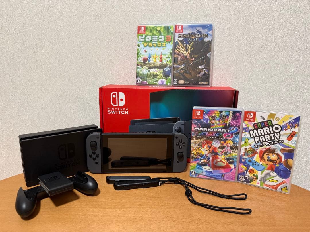 美品　Nintendo Switch 本体 ソフト4本セット