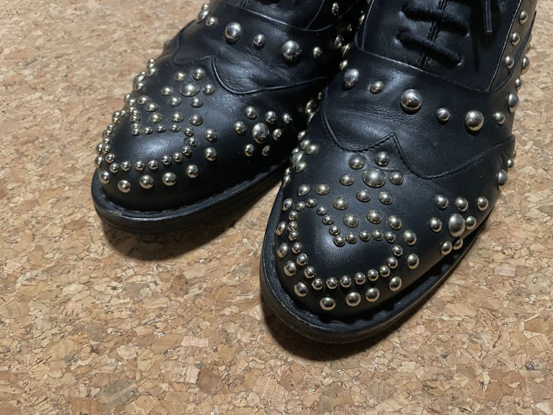 MOSCHINO ハート スタッズ レザー シューズ / モスキーノ
