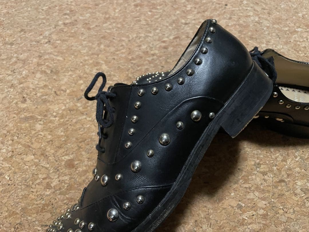 MOSCHINO ハート スタッズ レザー シューズ / モスキーノ