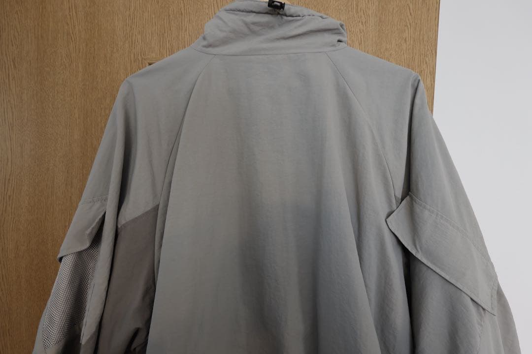 Perushu ナイロンジャケット セットアップ ライトグレー Lサイズ