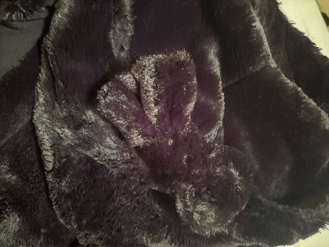 ♡レアMARSモコモコピンクチェックりぼん耳つきフード黒ファーコートパーカー姫