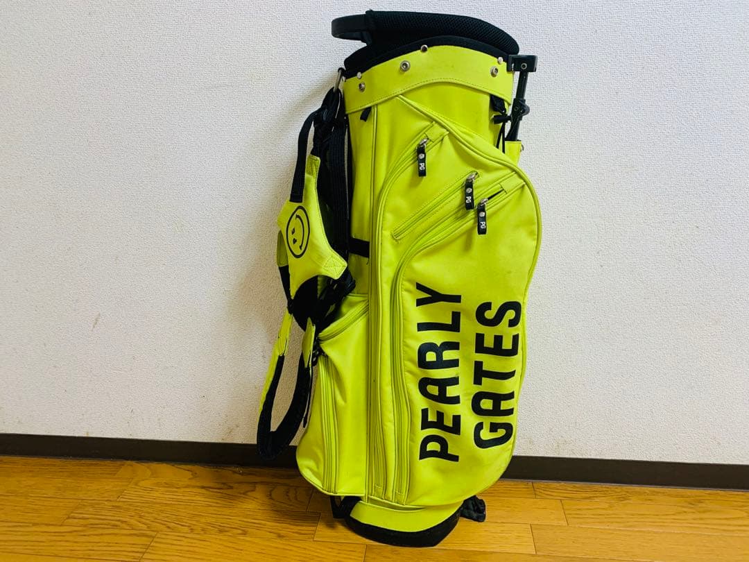 PEARLY GATES 蛍光イエロー ゴルフバッグ