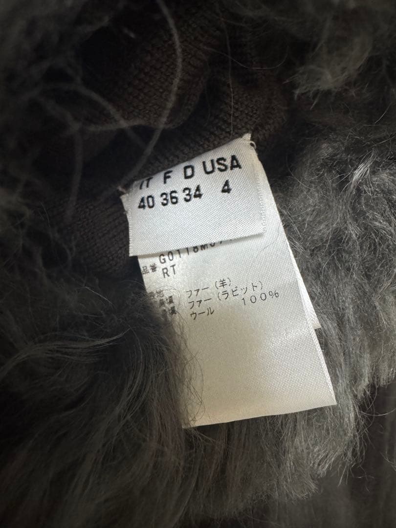 ジレ　ベスト　ファー　manzoni24 ハンガー付き