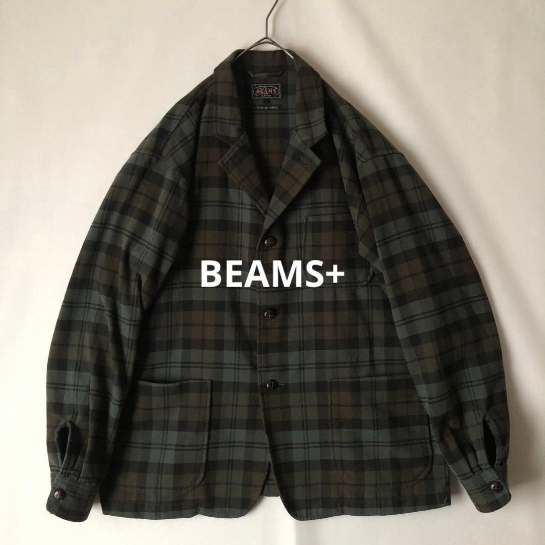 未使用【春物】BEAMS+ ビームスプラス チェック カバーオール ジャケット