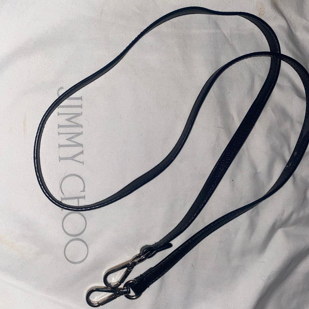 JIMMY CHOO ショルダーバッグ ２way スタッズ ミニサラ レザー